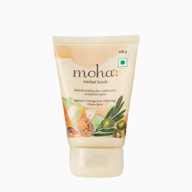 MOHA Self Care Kit - Herbal Scrub | Herbal Radiance Face Mask | Aloe Vera Gel, Glowing Skin For Men & Women | With Natural Ingredients And Suitable for all Skin Type (Pack Of 3)